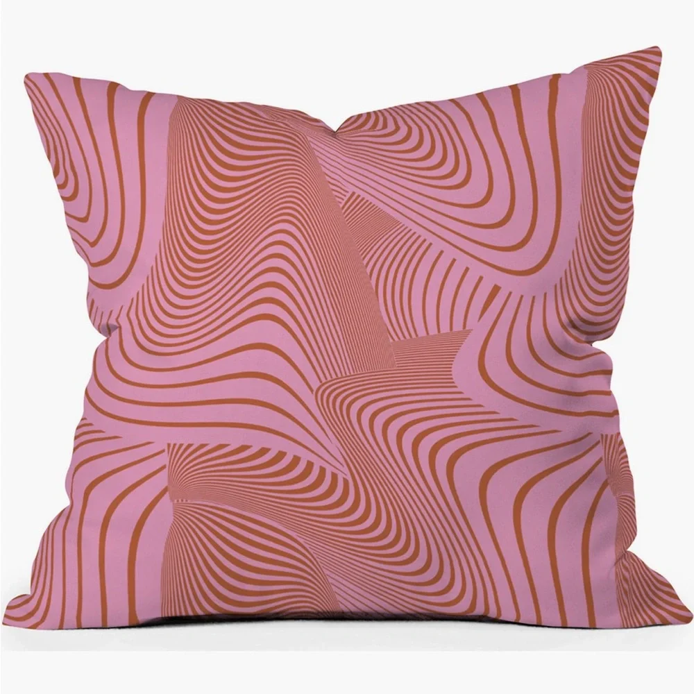 Deny Designs Pink Future by Gabriela Fuente Outdoor Throw Pillow